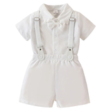 Costume Bébé Garçon avec Bretelles et Nœud Papillon – Ensemble de Cérémonie
