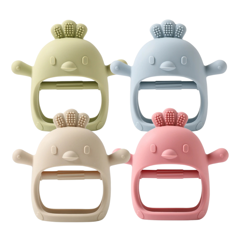 Anneau de Dentition en Silicone Antibactérien – Nouveau-Né Bambino