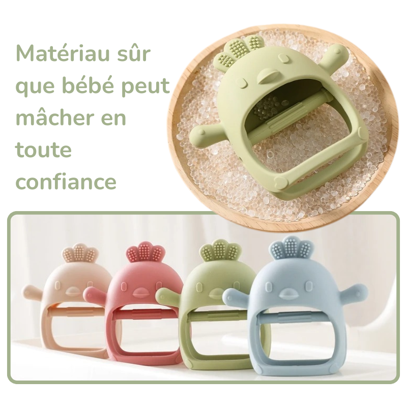 Anneau de Dentition en Silicone Antibactérien – Nouveau-Né Bambino