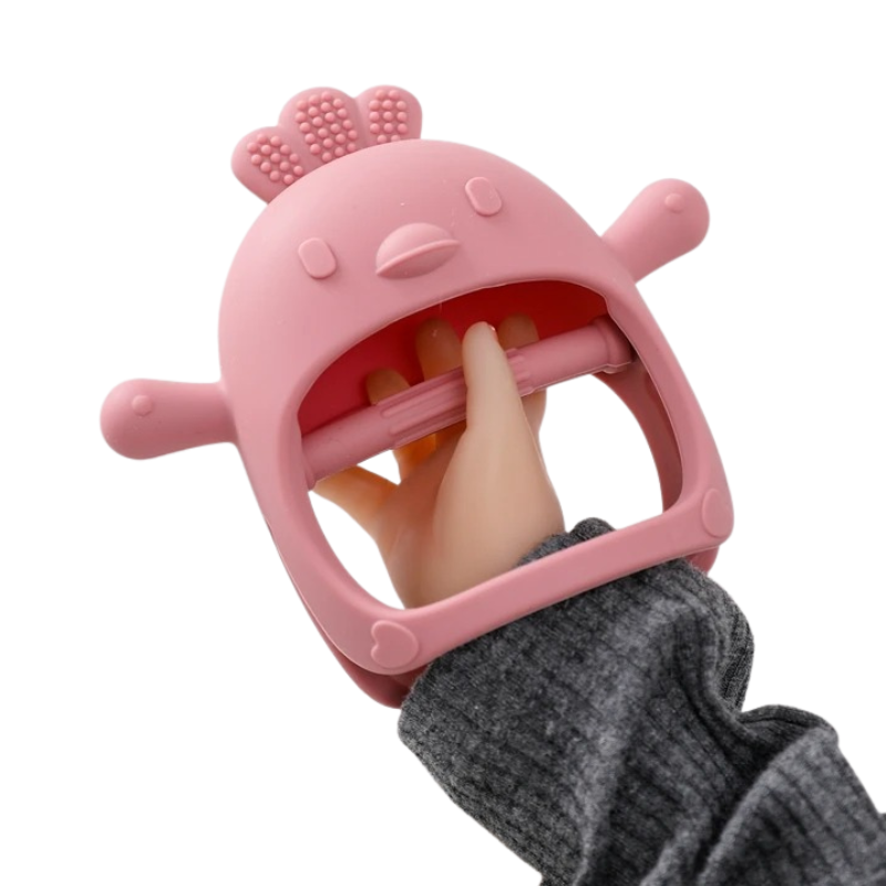 Anneau de Dentition en Silicone Antibactérien – Nouveau-Né Bambino