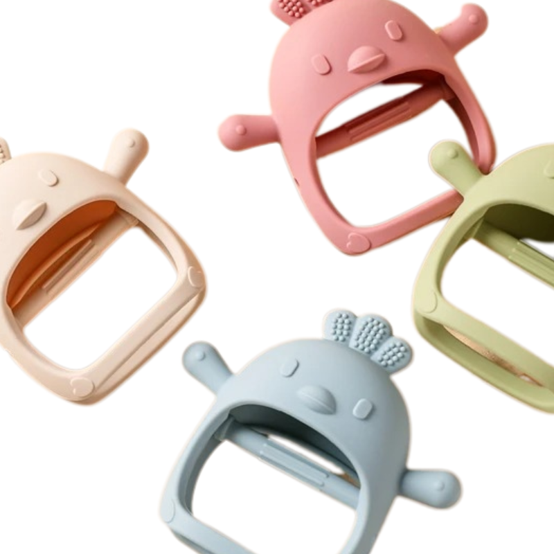 Anneau de Dentition en Silicone Antibactérien – Nouveau-Né Bambino