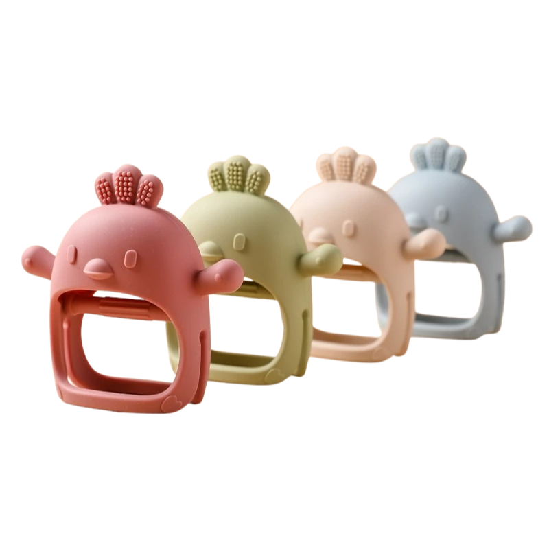 Anneau de Dentition en Silicone Antibactérien – Nouveau-Né Bambino