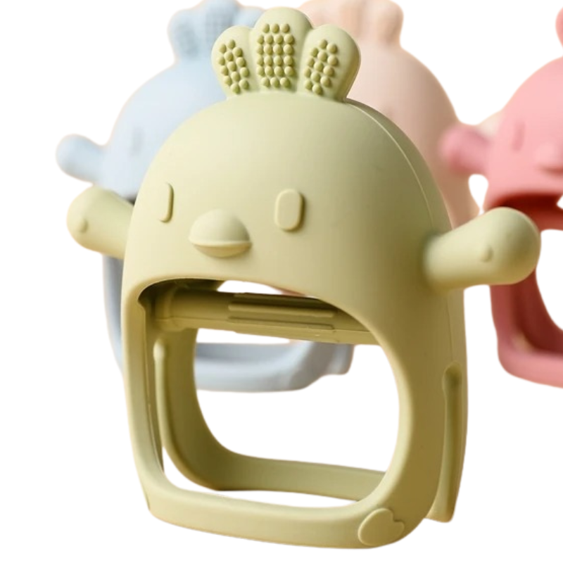 Anneau de Dentition en Silicone Antibactérien – Nouveau-Né Bambino