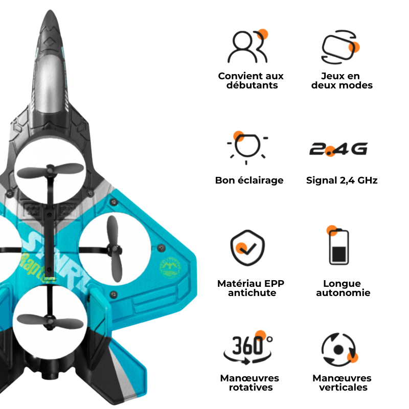 Avion Télécommandé Électrique Drone V17