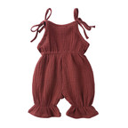 Barboteuse Bébé Fille en Gaze de Coton – Été