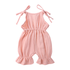 Barboteuse Bébé Fille en Gaze de Coton – Été