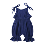 Barboteuse Bébé Fille en Gaze de Coton – Été