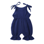 Barboteuse Bébé Fille en Gaze de Coton – Été
