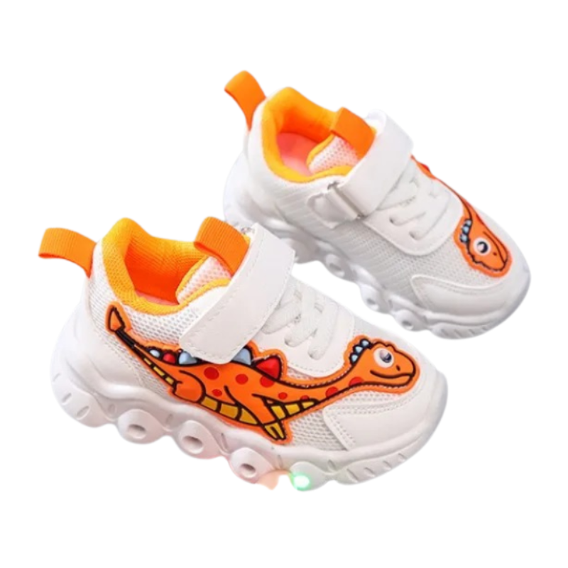 Baskets Dino LED Enfant Bambino