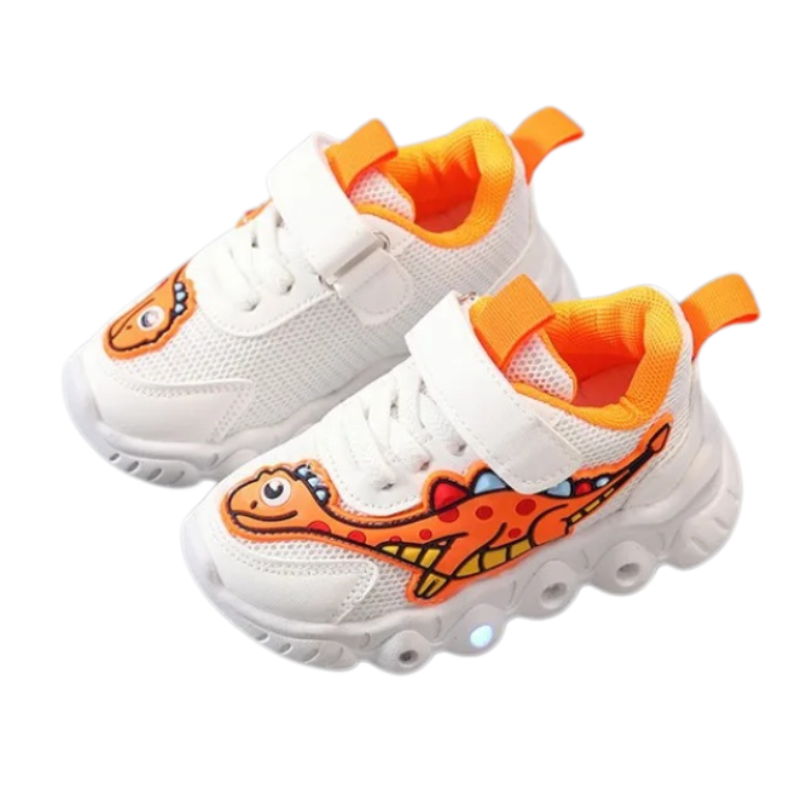 Baskets Dino LED Enfant Bambino