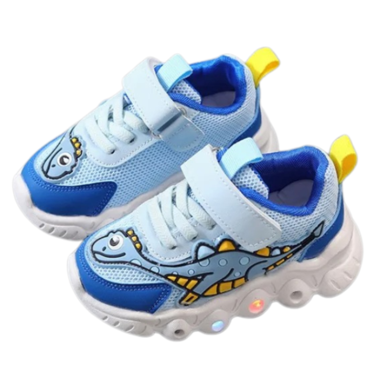 Baskets Dino LED Enfant Bambino