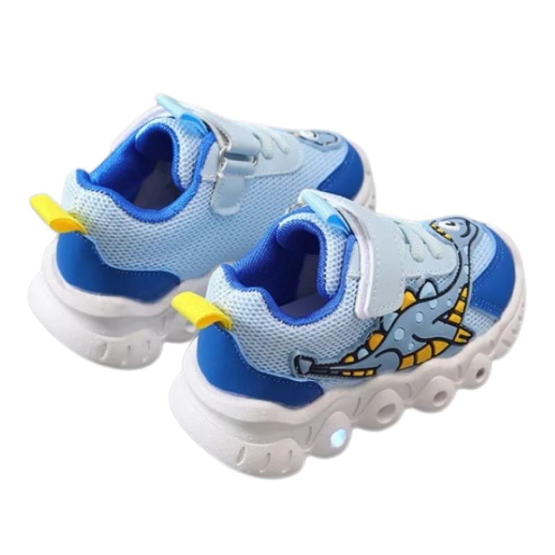 Baskets Dino LED Enfant Bambino