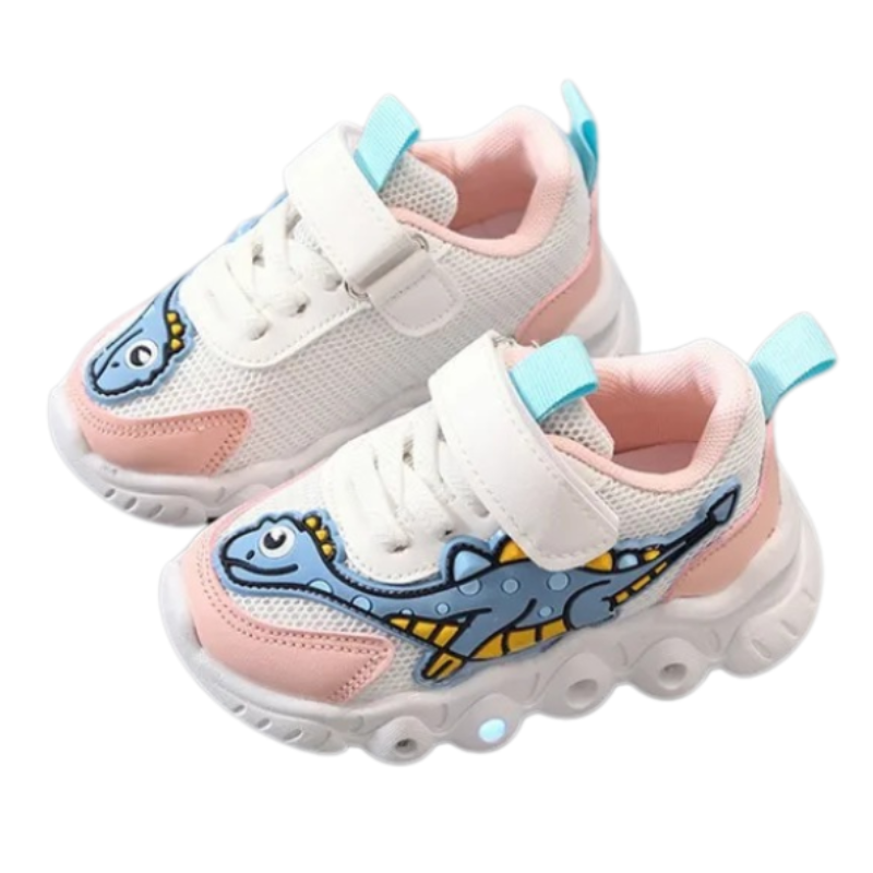 Baskets Dino LED Enfant Bambino