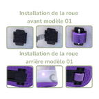 Baskets Enfant Fille à Roulettes avec Lumières LED