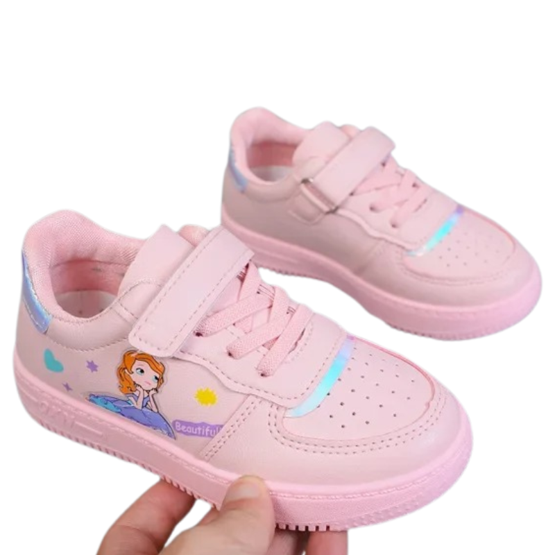 Baskets Enfant Fille à Scratch – Motif Princesse Douce