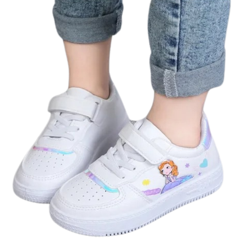 Baskets Enfant Fille à Scratch – Motif Princesse Douce