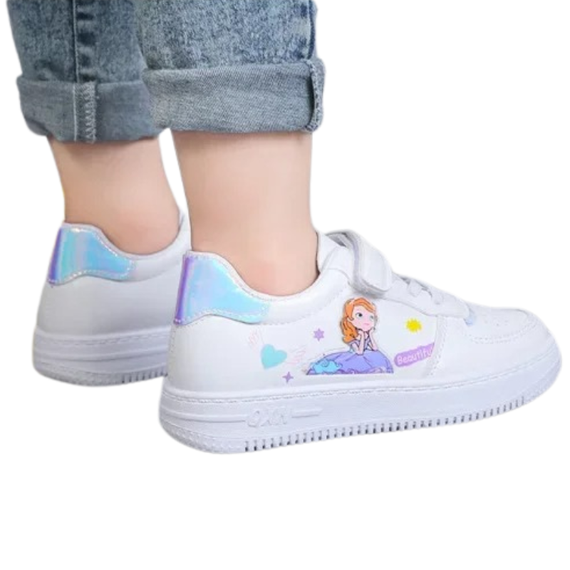 Baskets Enfant Fille à Scratch – Motif Princesse Douce
