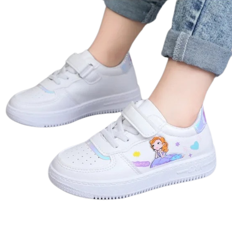Baskets Enfant Fille à Scratch – Motif Princesse Douce