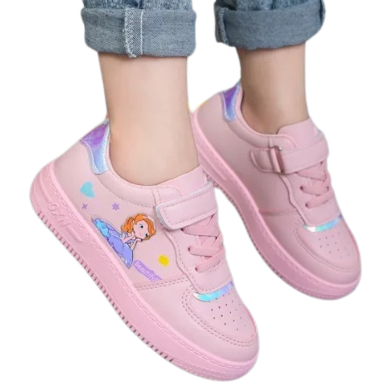 Baskets Enfant Fille à Scratch – Motif Princesse Douce