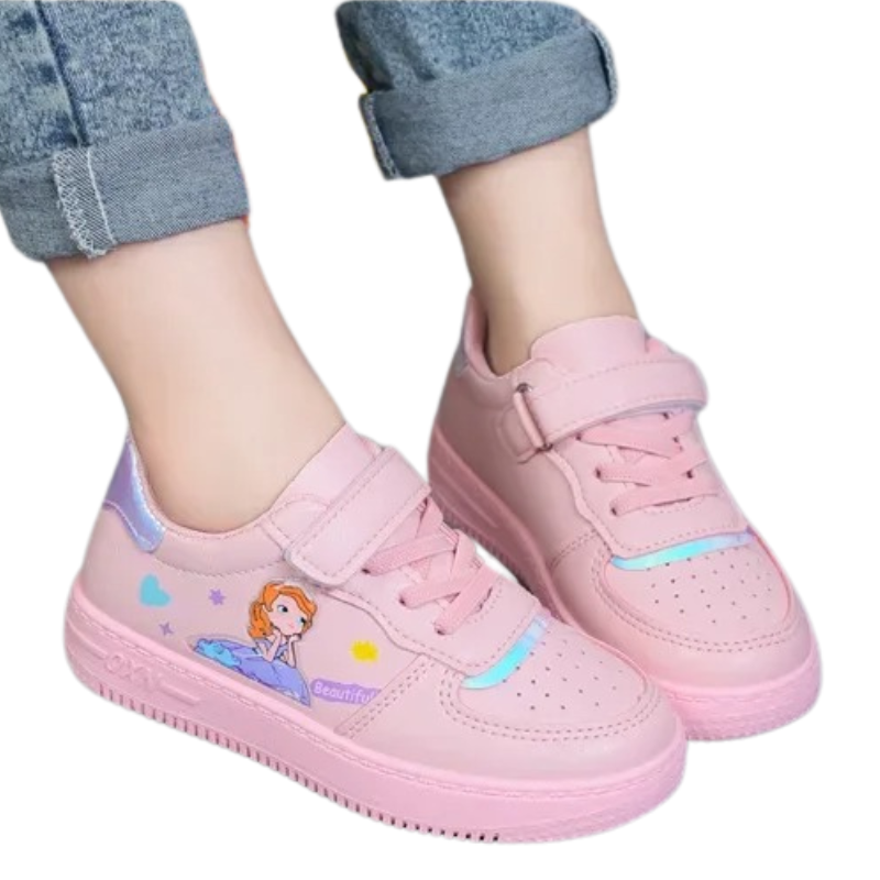 Baskets Enfant Fille à Scratch – Motif Princesse Douce