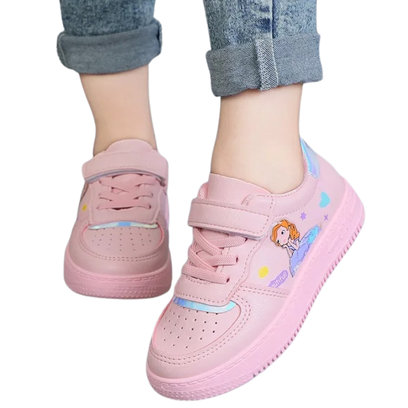 Baskets Enfant Fille à Scratch – Motif Princesse Douce
