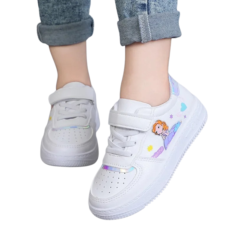 Baskets Enfant Fille à Scratch – Motif Princesse Douce