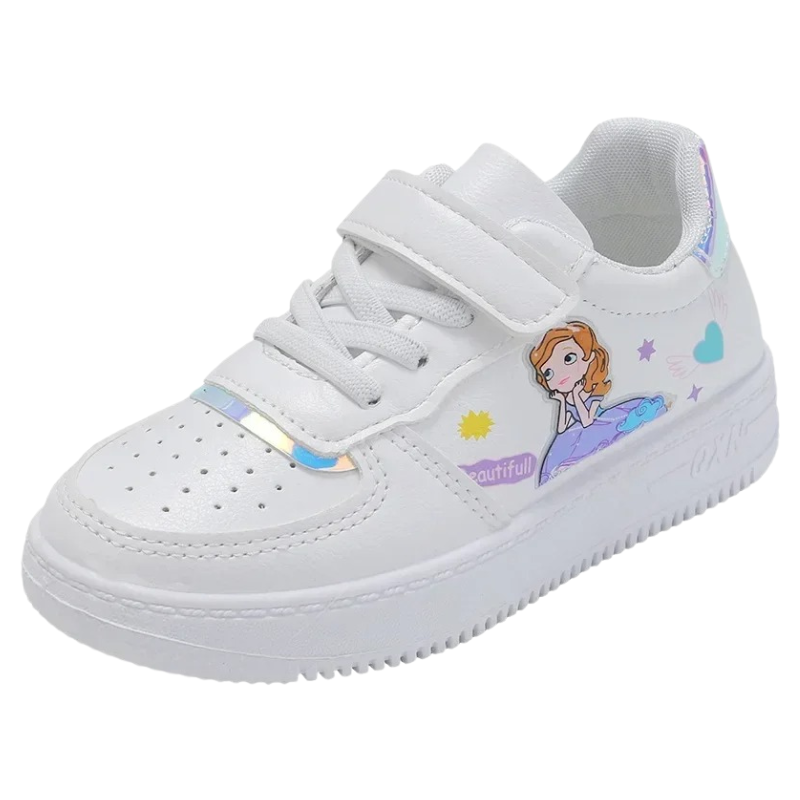 Baskets Enfant Fille à Scratch – Motif Princesse Douce