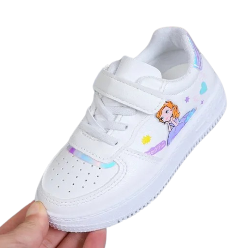 Baskets Enfant Fille à Scratch – Motif Princesse Douce