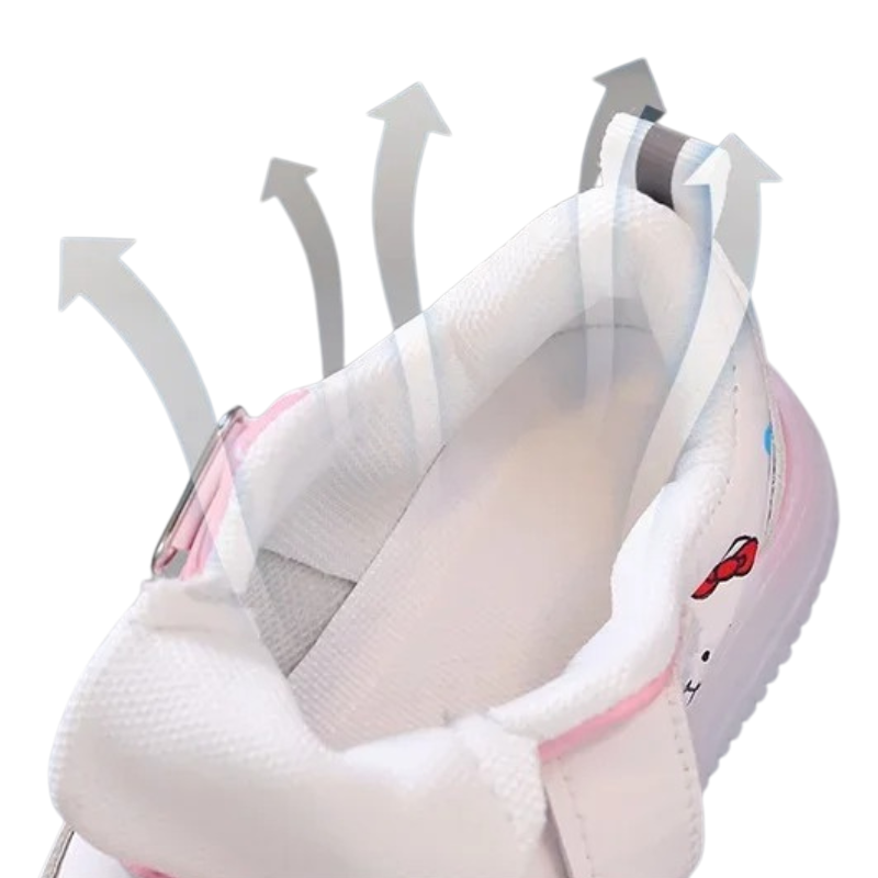Baskets Enfant Lumineuses à Motifs Chaton