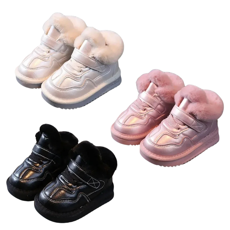 Baskets Enfant Unisexe avec Doublure en Peluche