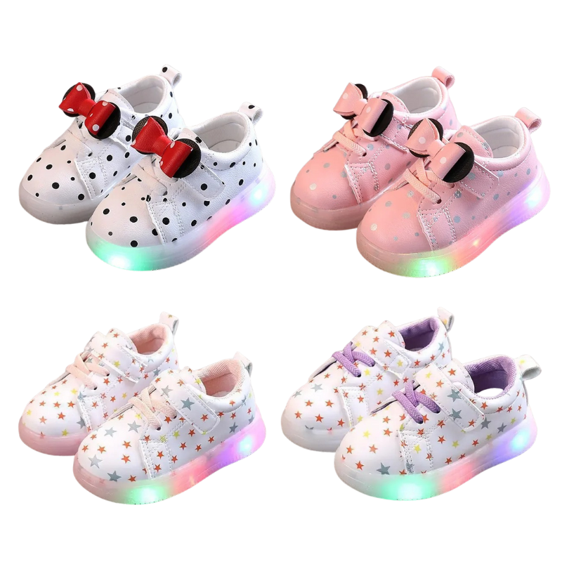 Baskets Enfant à LED pour Fille