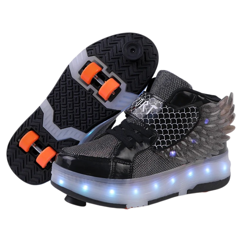 Baskets Enfant à Roulettes avec LED Rechargeables – Sport & Loisirs