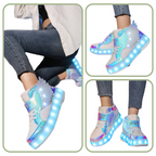 Baskets Enfant à Roulettes avec LED Rechargeables – Sport & Loisirs