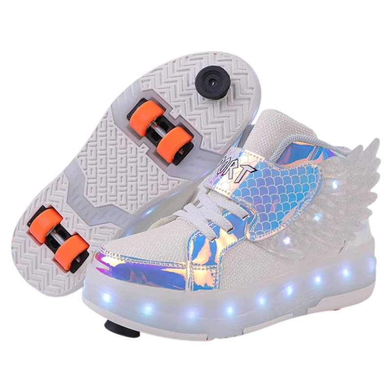 Baskets Enfant à Roulettes avec LED Rechargeables – Sport & Loisirs