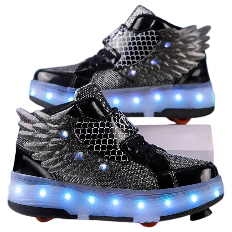 Baskets Enfant à Roulettes avec LED Rechargeables – Sport & Loisirs