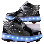 Baskets Enfant à Roulettes avec LED Rechargeables – Sport & Loisirs