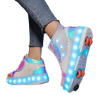Baskets Enfant à Roulettes avec LED Rechargeables – Sport & Loisirs