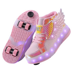 Baskets Enfant à Roulettes avec LED Rechargeables – Sport & Loisirs