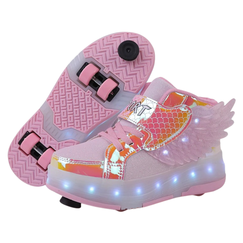 Baskets Enfant à Roulettes avec LED Rechargeables – Sport & Loisirs