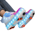 Baskets Enfant à Roulettes avec LED Rechargeables – Sport & Loisirs