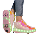 Baskets Enfant à Roulettes avec LED Rechargeables – Sport & Loisirs