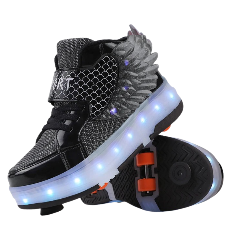 Baskets Enfant à Roulettes avec LED Rechargeables – Sport & Loisirs