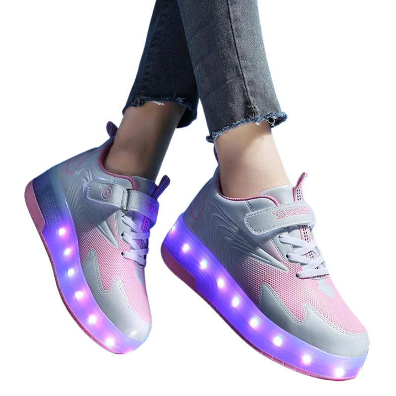 Baskets Enfant à Roulettes avec Lumières LED Rechargeables – Modèle Peerruiz