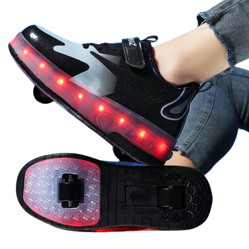 Baskets Enfant à Roulettes avec Lumières LED Rechargeables – Modèle Peerruiz