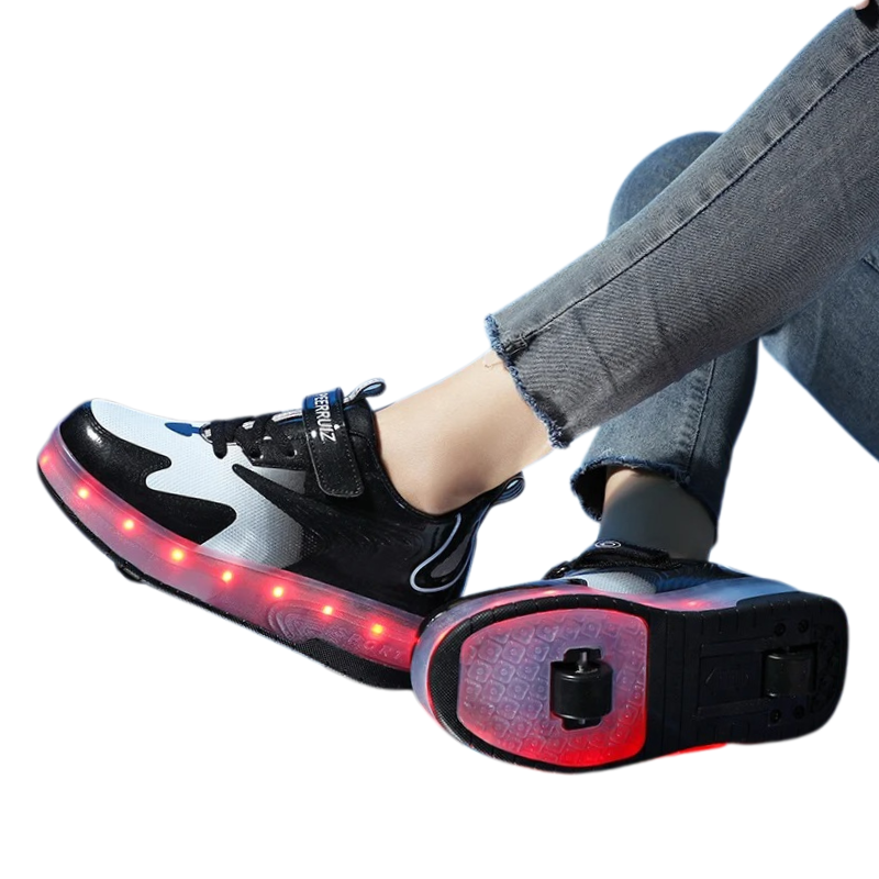 Baskets Enfant à Roulettes avec Lumières LED Rechargeables – Modèle Peerruiz