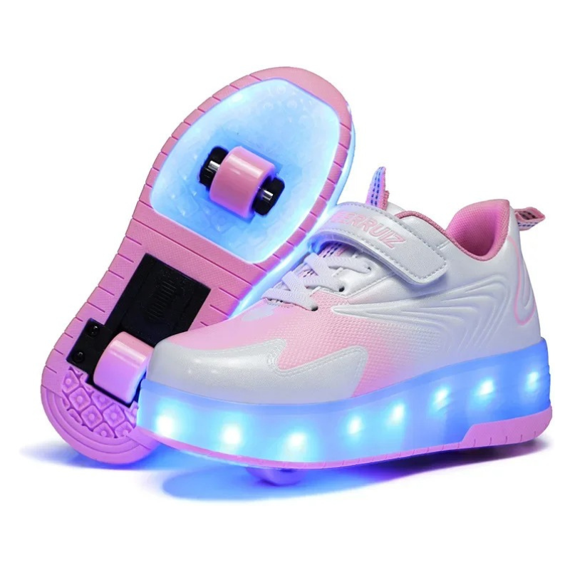 Baskets Enfant à Roulettes avec Lumières LED Rechargeables – Modèle Peerruiz