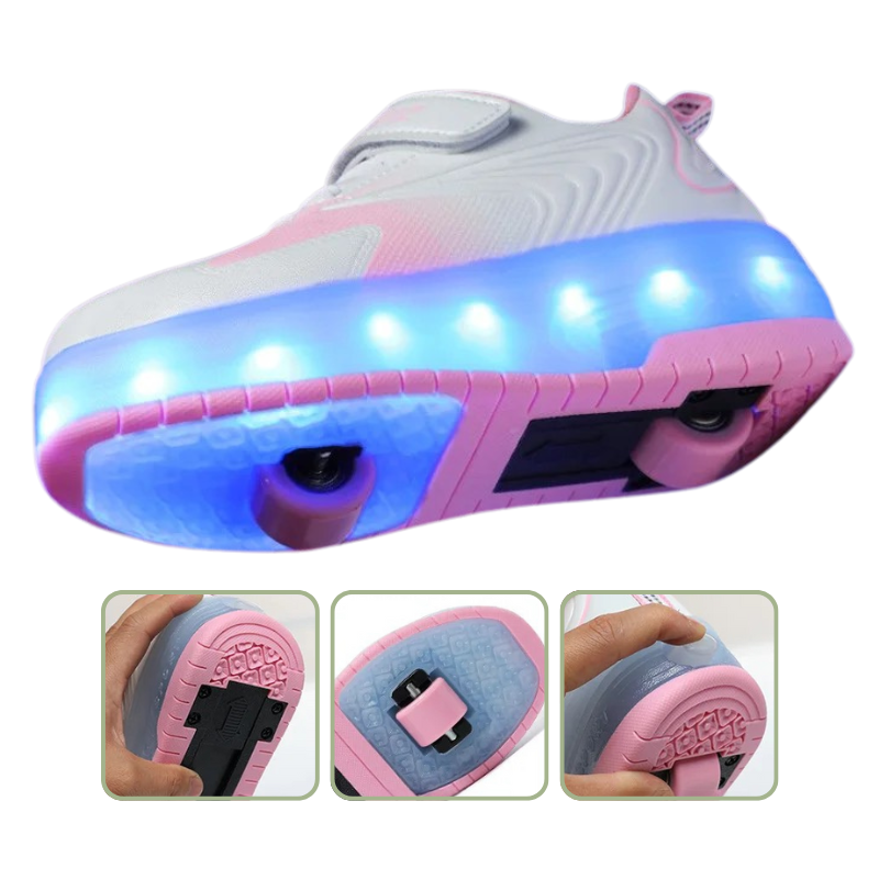 Baskets Enfant à Roulettes avec Lumières LED Rechargeables – Modèle Peerruiz