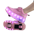 Baskets Enfant à Roulettes et Lumières – Style Héros Urbain