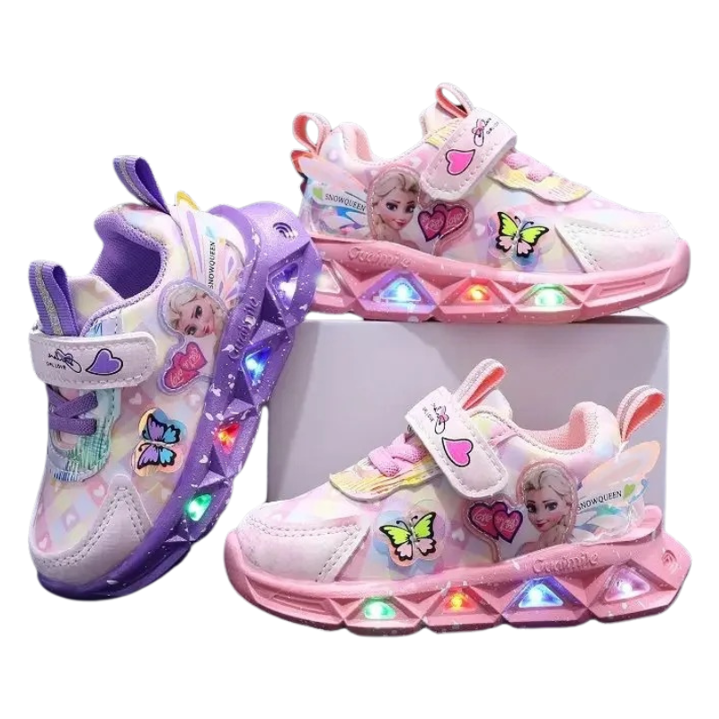 Baskets Enfant LED – Style Princesse Magique