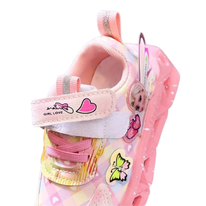 Baskets Enfant LED – Style Princesse Magique